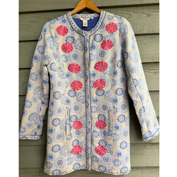 Sundance Women’s Embroidered Beaded Boho Coat Jacket | Size 6 - Picture 1 of 10